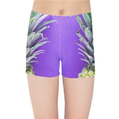Pineapple Purple Kids  Sports Shorts