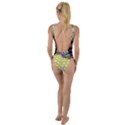 Pineapple Purple High Leg Strappy Swimsuit View2