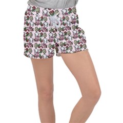 Victorian Girl Pink Women s Velour Lounge Shorts