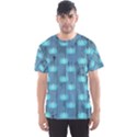 Zen Lotus Wood Wall Blue Men s Sports Mesh Tee View1