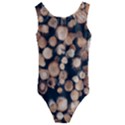 Wood Stick Piles Kids  Cut-Out Back One Piece Swimsuit View1