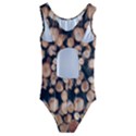 Wood Stick Piles Kids  Cut-Out Back One Piece Swimsuit View2