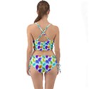 Colorful Leaves Blue Mini Tank Bikini Set View2