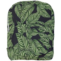 Tropical Leaves On Black Full Print Backpack by snowwhitegirl