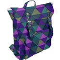 Blue Geometric Buckle Up Backpack View2