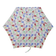 Colorful Cherubs White Mini Folding Umbrellas by snowwhitegirl