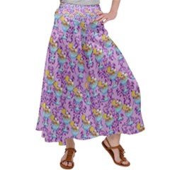 Paisley Lilac Sundaes Satin Palazzo Pants