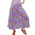 Paisley Lilac Sundaes Satin Palazzo Pants View1