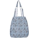 Skeleton Blue Background Center Zip Backpack View1