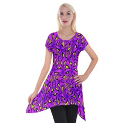Ml 116 1 Short Sleeve Side Drop Tunic