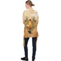 Wonderful Easter Egg With Flowers And Snail Velvet Kimono Robe View2