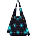 Ornament Pattern Color Background Center Zip Backpack View2