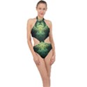 Fractal Jwildfire Scifi Halter Side Cut Swimsuit View1