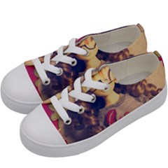 Eating Sushi Kids  Low Top Canvas Sneakers