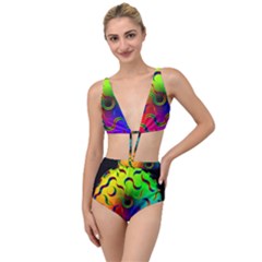 Ball Sphere Digital Art Fractals Tied Up Two Piece Swimsuit