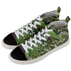 Garden Of The Phoenix  Men s Mid-top Canvas Sneakers