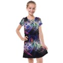 Brush Particles Music Clef Wave Kids  Cross Web Dress View1