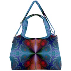 Fractal Fractal Background Design Double Compartment Shoulder Bag by Pakrebo
