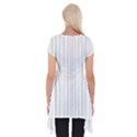 Bright Linear Abstract Print Short Sleeve Side Drop Tunic View2