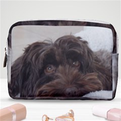 Laying In Dog Bed Make Up Pouch (medium)