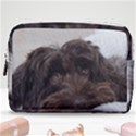 Laying In Dog Bed Make Up Pouch (Medium) View1