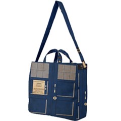 Tardis Poster Square Shoulder Tote Bag