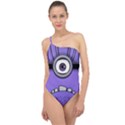 Evil Purple Classic One Shoulder Swimsuit View1