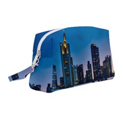 Frankfurt Germany Panorama City Wristlet Pouch Bag (medium) by Sudhe