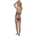 Automobile Car Checkered Drive Go with the Flow One Piece Swimsuit View2