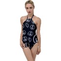 Anchor Pattern Go with the Flow One Piece Swimsuit View1