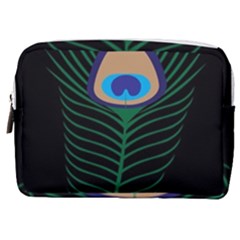 Peacock Feather Make Up Pouch (medium) by Sudhe