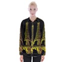 The Eiffel Tower Paris Womens Long Sleeve Shirt View1
