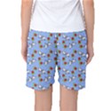 Lamb Pattern Blue Women s Basketball Shorts View2