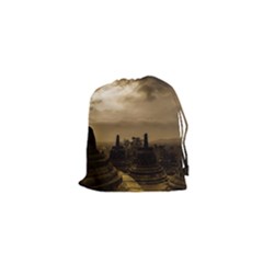 Borobudur Temple  Indonesia Drawstring Pouch (xs)