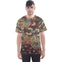 Colorful The Beautiful Of Art Indonesian Batik Pattern Men s Sports Mesh Tee View1