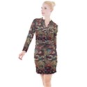 Colorful The Beautiful Of Art Indonesian Batik Pattern Button Long Sleeve Dress View1