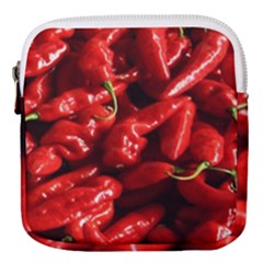 Red Chili Mini Square Pouch by Sudhe