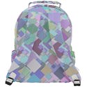 Colorful Background Multicolored Rounded Multi Pocket Backpack View3