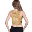 Map Discovery America Ship Train Racer Back Crop Top View2