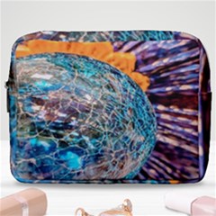 Multi Colored Glass Sphere Glass Make Up Pouch (large)