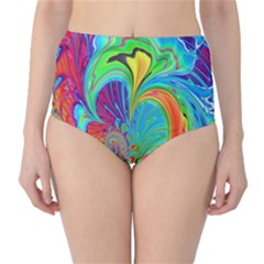 Fractal Art Psychedelic Fantasy Classic High-waist Bikini Bottoms