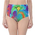 Fractal Art Psychedelic Fantasy Classic High-Waist Bikini Bottoms View1