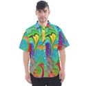 Fractal Art Psychedelic Fantasy Men s Short Sleeve Shirt View1