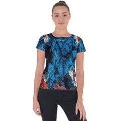 Abstract Fractal Magical Short Sleeve Sports Top 