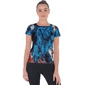 Abstract Fractal Magical Short Sleeve Sports Top  View1