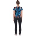 Abstract Fractal Magical Short Sleeve Sports Top  View2
