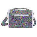 Waves Background Wallpaper Stripes Satchel Shoulder Bag View3