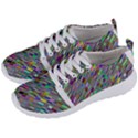 Waves Background Wallpaper Stripes Men s Lightweight Sports Shoes View2