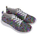 Waves Background Wallpaper Stripes Men s Lightweight Sports Shoes View3