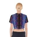 Kaleidoscope Art Pattern Ornament Cotton Crop Top View2